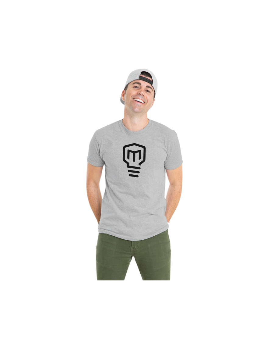 Mark Rober Graphic Tee in Heather Grey